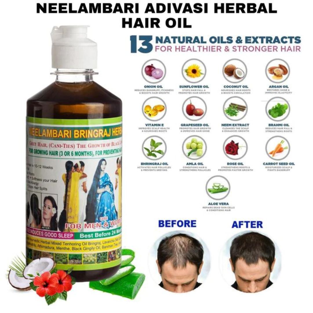 NEELAMBARI ADIVASI HERBAL HAIR OIL