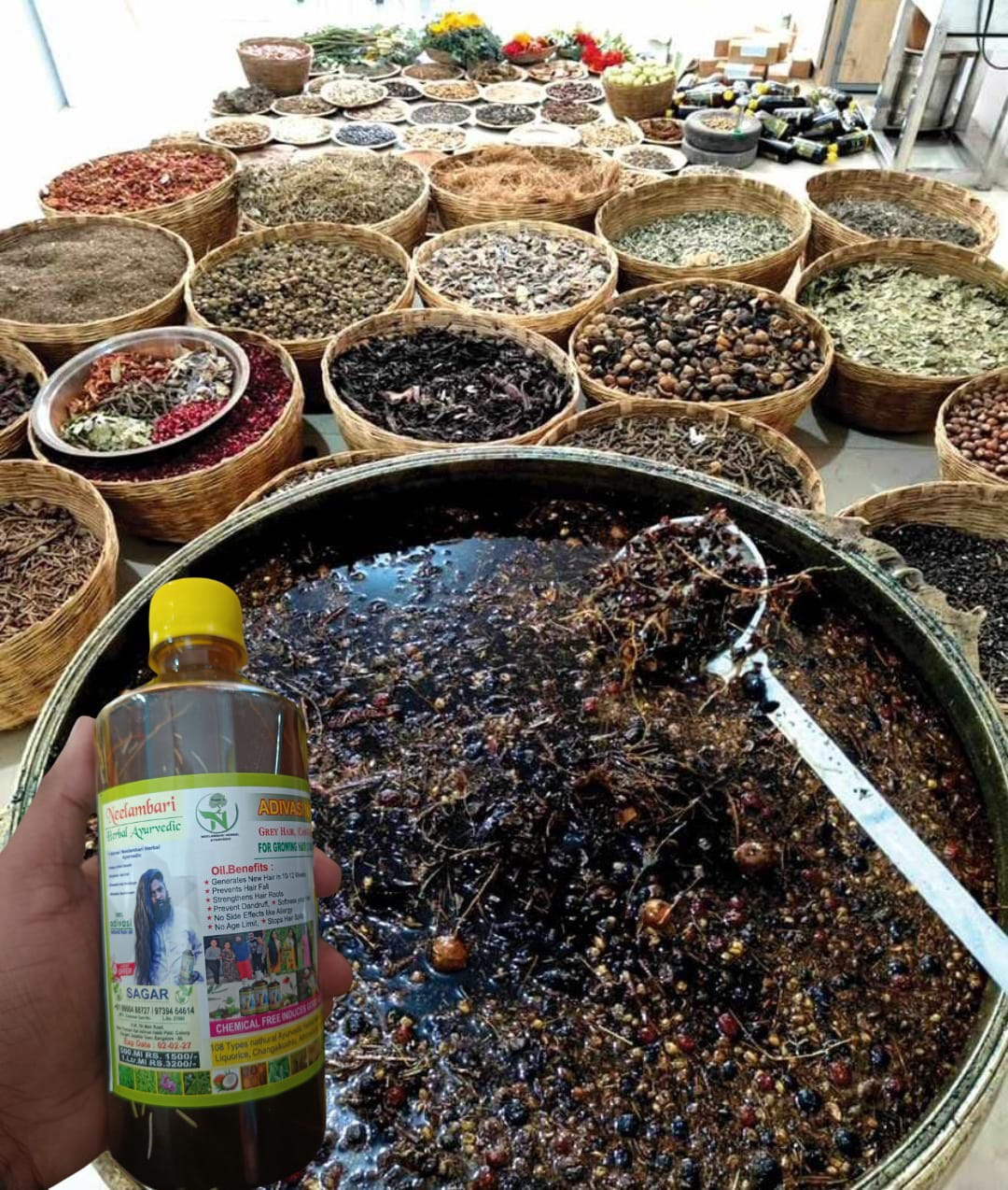 NEELAMBARI ADIVASI HERBAL HAIR OIL